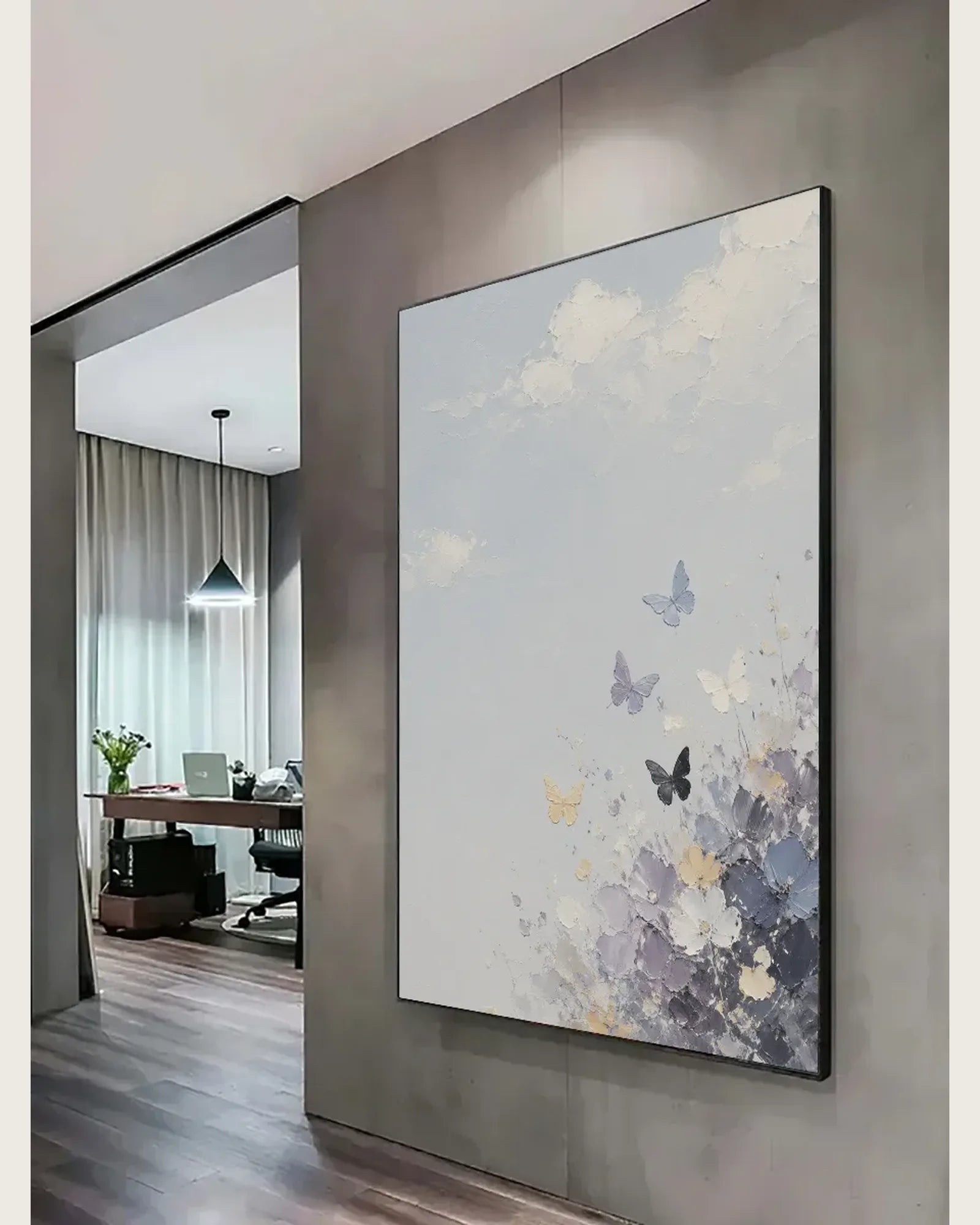 Colorful Butterfly Texture Wall Art No.086