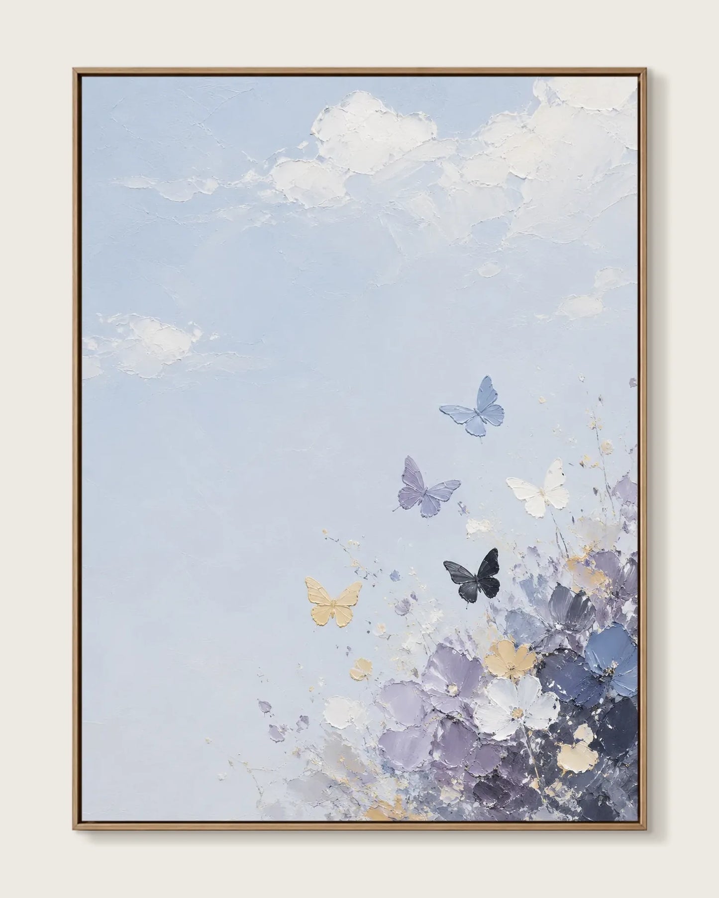 Colorful Butterfly Texture Wall Art No.086