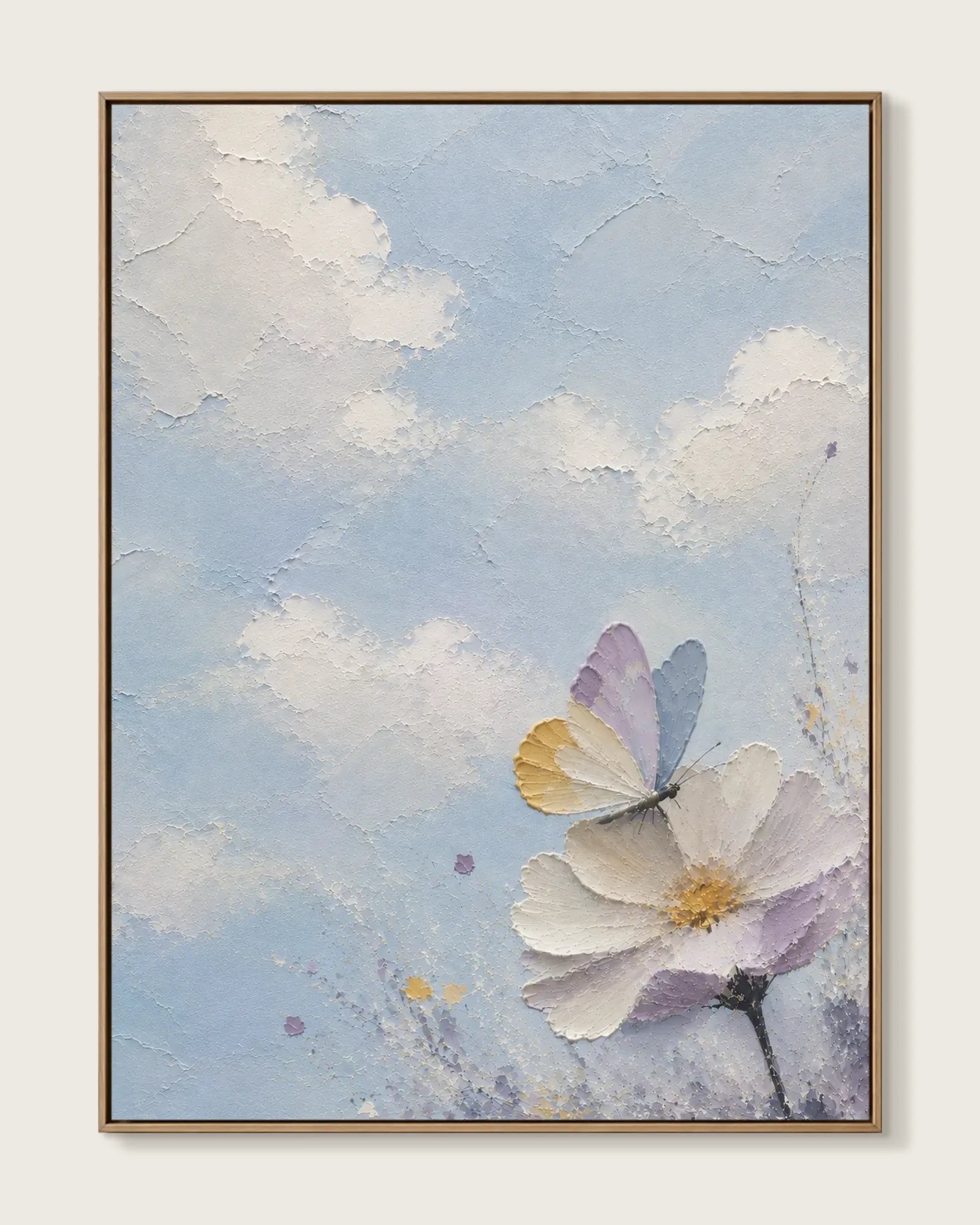 Colorful Butterfly Texture Wall Decor No.089