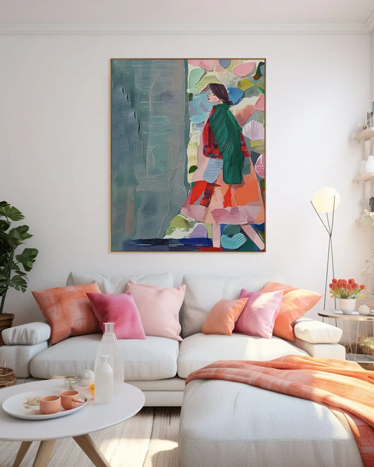 Colorful Canvas Artwork for Bedroom No.080