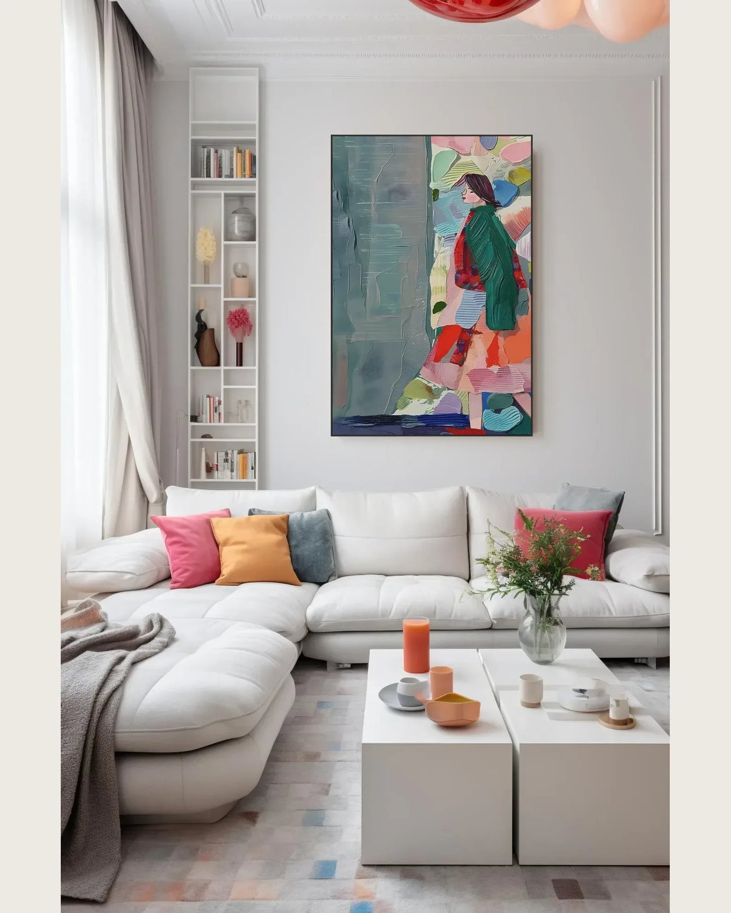 Colorful Canvas Artwork for Bedroom No.080