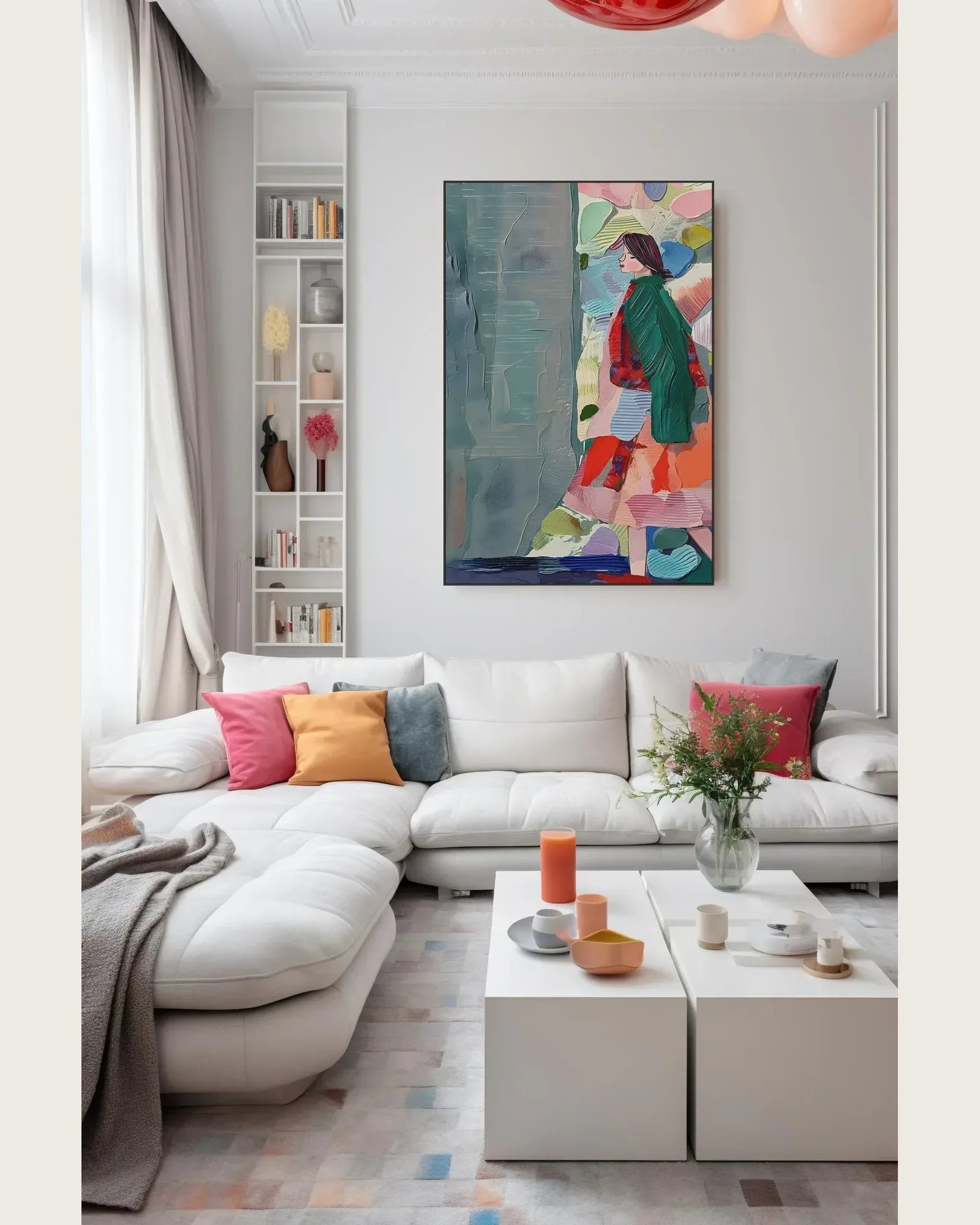 Colorful Canvas Artwork for Bedroom No.080