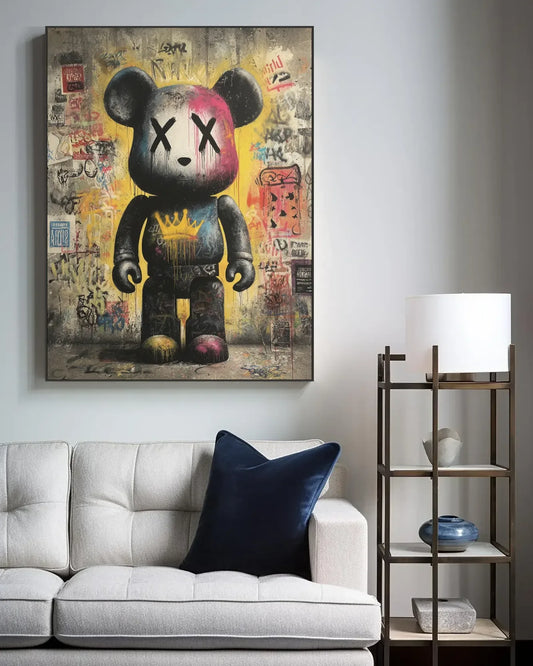 Colorful Cartoon Graffiti Canvas Painting No.034