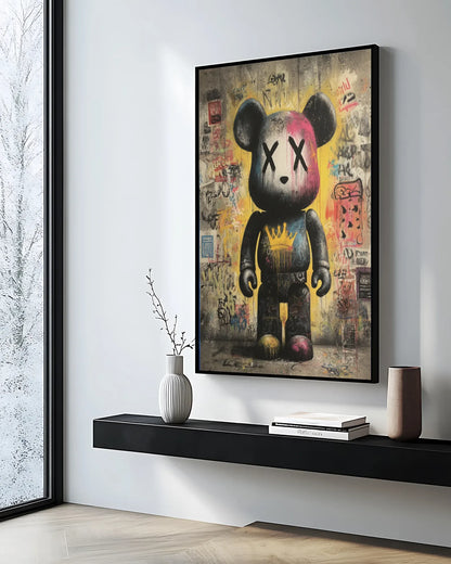 Colorful Cartoon Graffiti Canvas Painting No.034