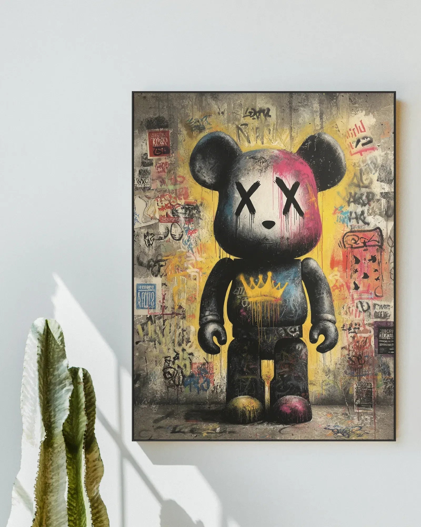 Colorful Cartoon Graffiti Canvas Painting No.034