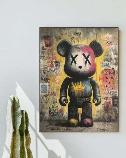 Colorful Cartoon Graffiti Canvas Painting No.034
