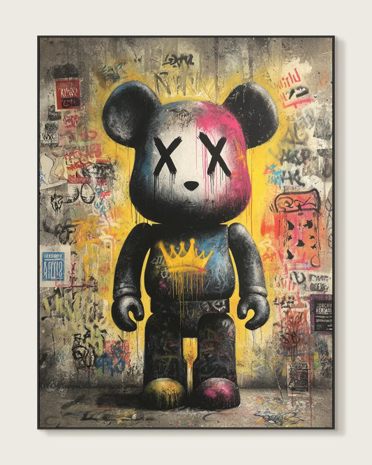 Colorful Cartoon Graffiti Canvas Painting No.034