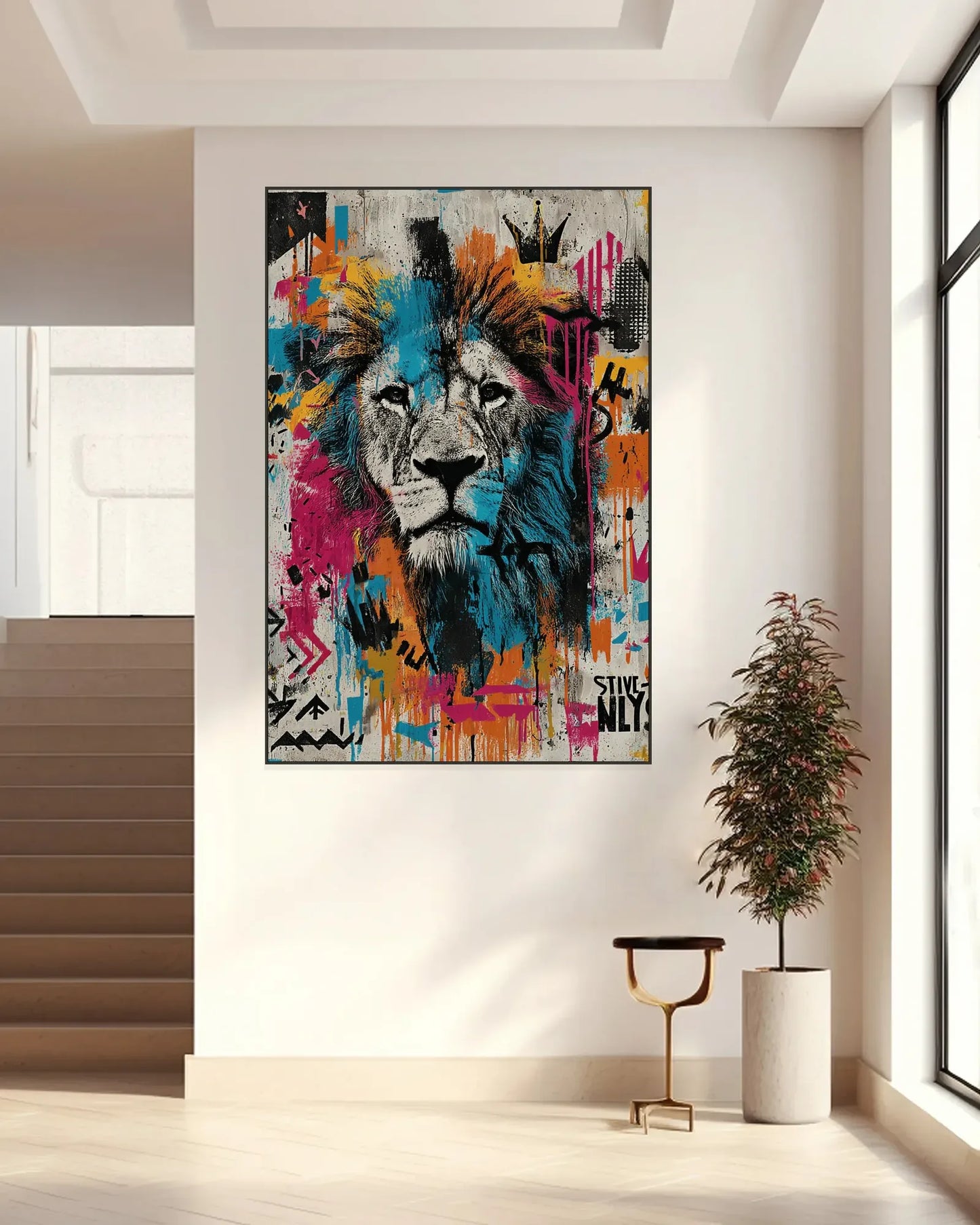 Colorful Cartoon Graffiti Wall Art No.031
