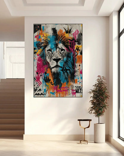 Colorful Cartoon Graffiti Wall Art No.031