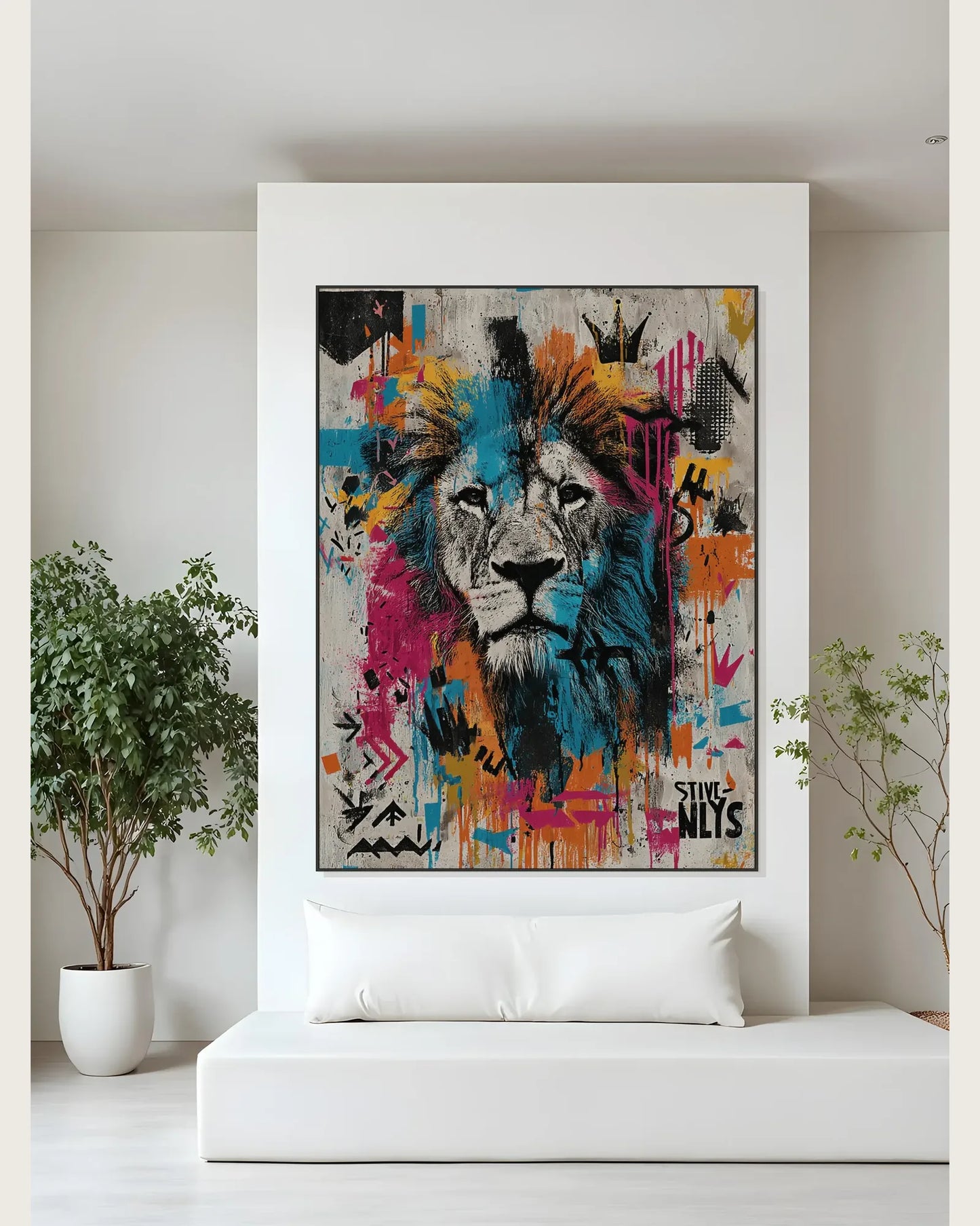 Colorful Cartoon Graffiti Wall Art No.031