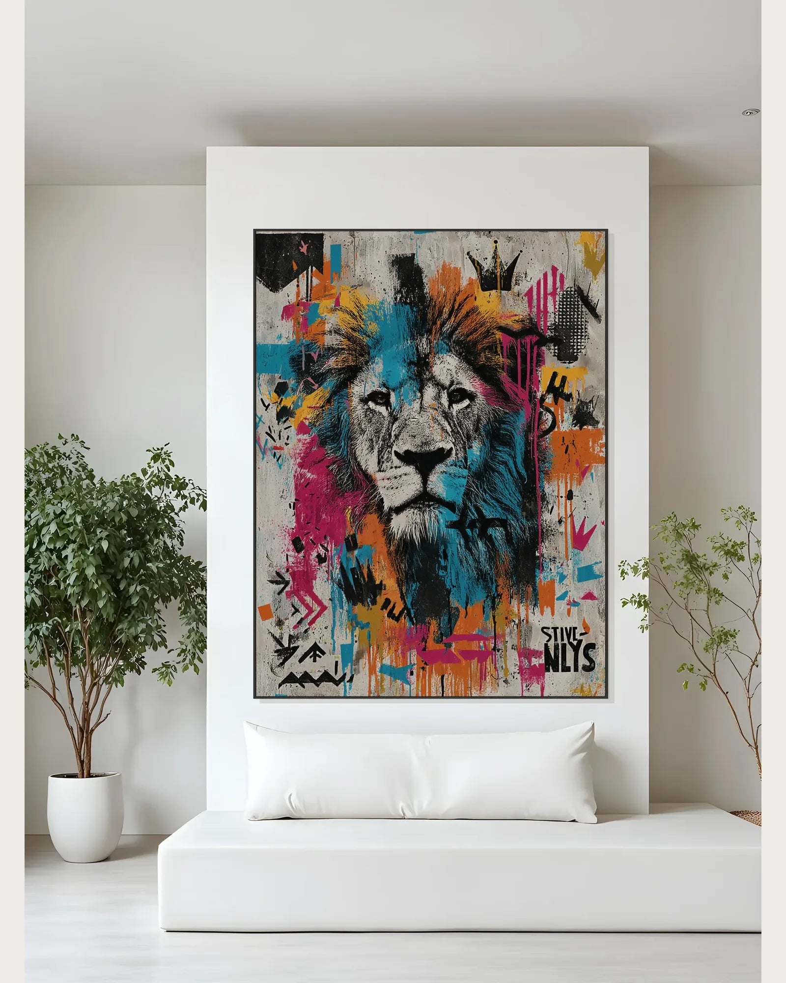 Colorful Cartoon Graffiti Wall Art No.031