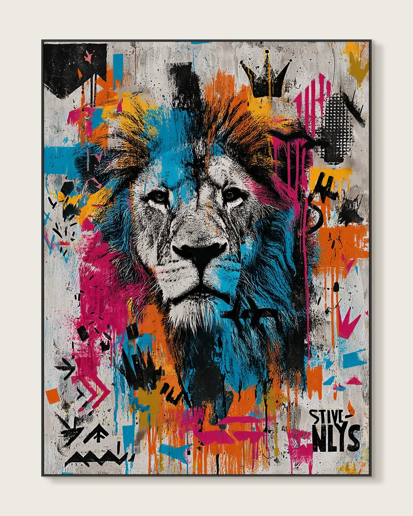 Colorful Cartoon Graffiti Wall Art No.031