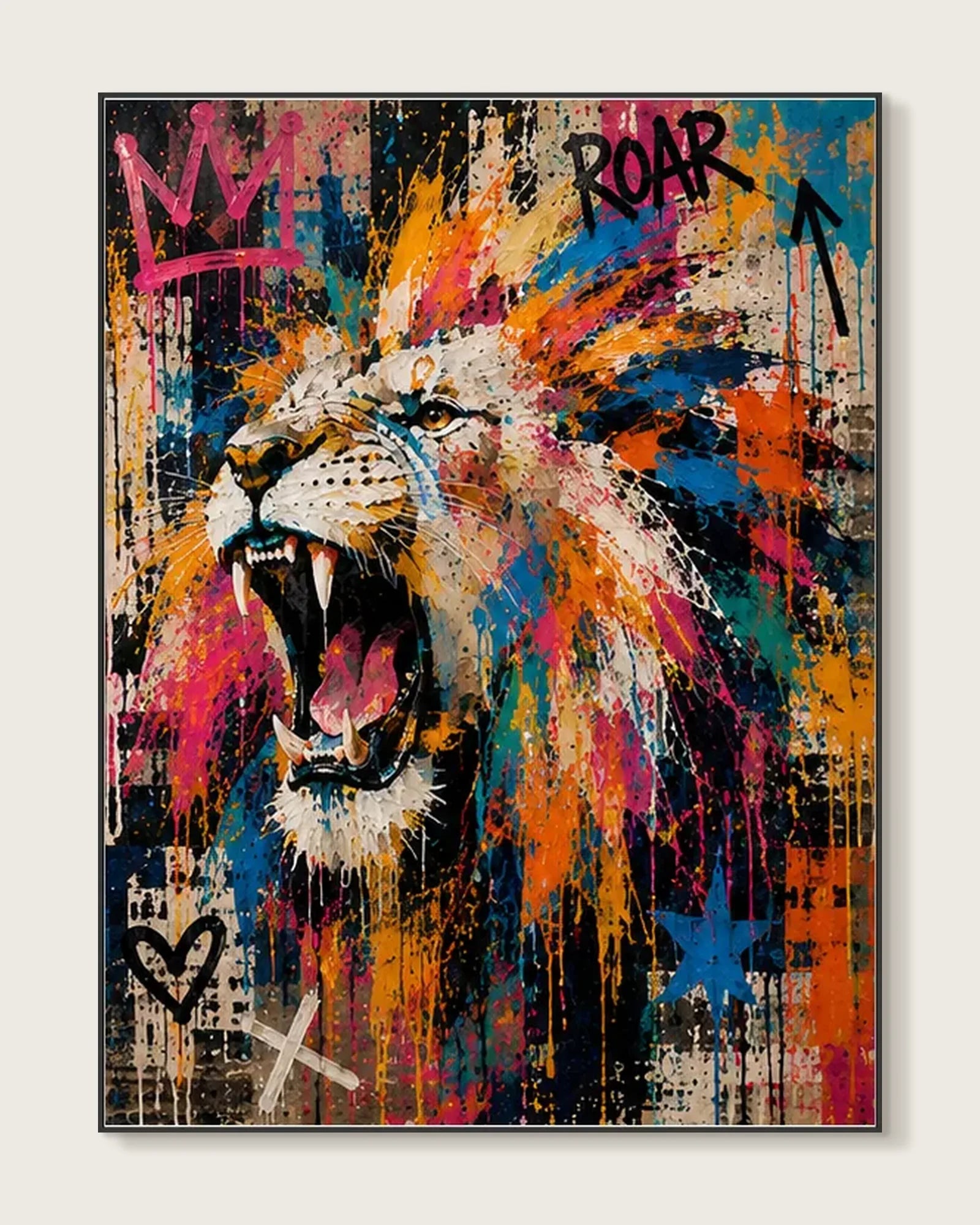 Colorful Cartoon Graffiti Wall Decor No.033