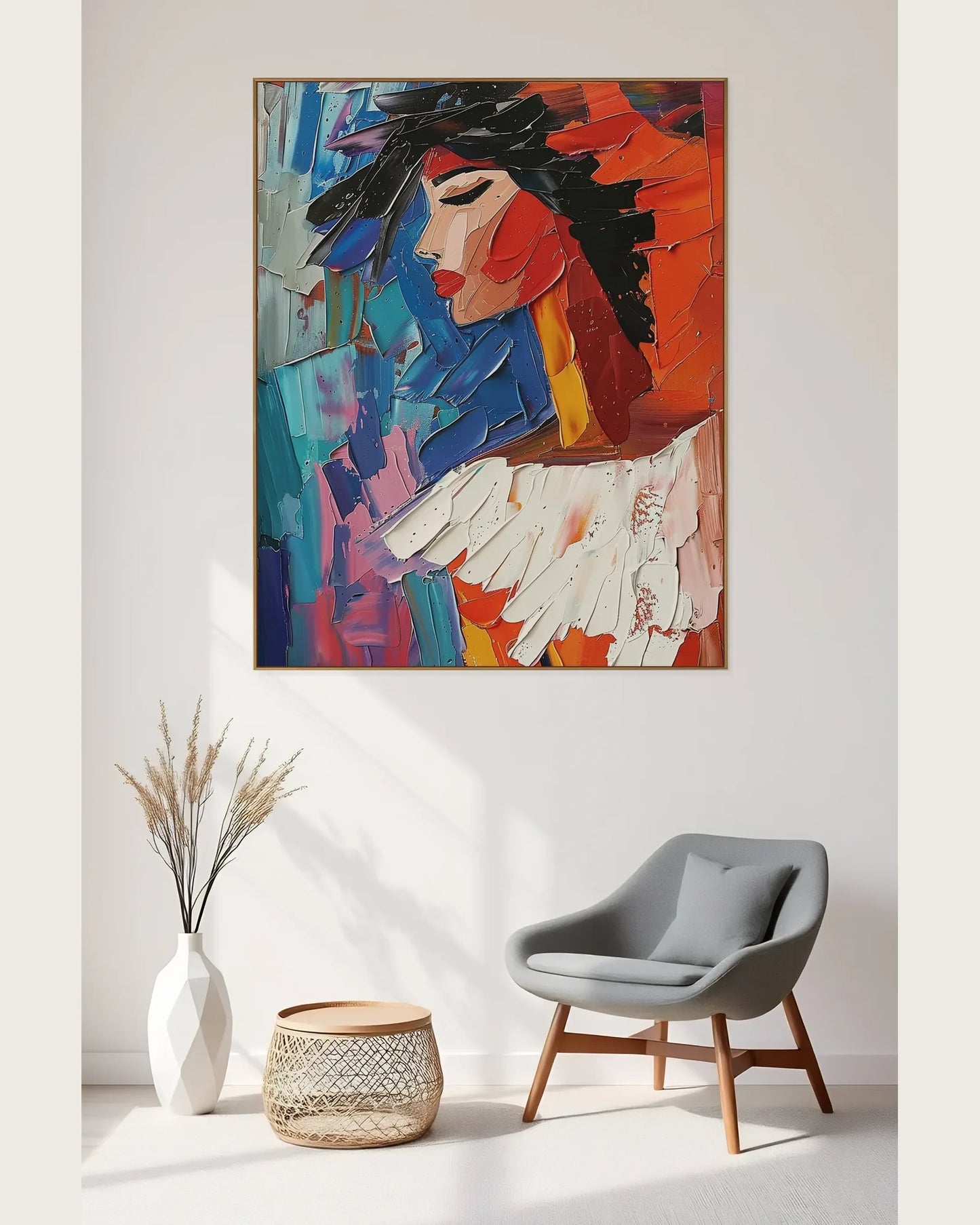Colorful Contemporary Art for Bedroom No.081