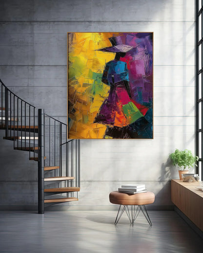 Colorful Large Art On Canvas for Living Room No.061