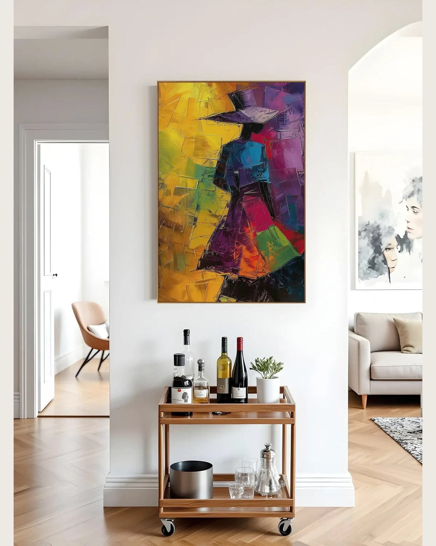 Colorful Large Art On Canvas for Living Room No.061