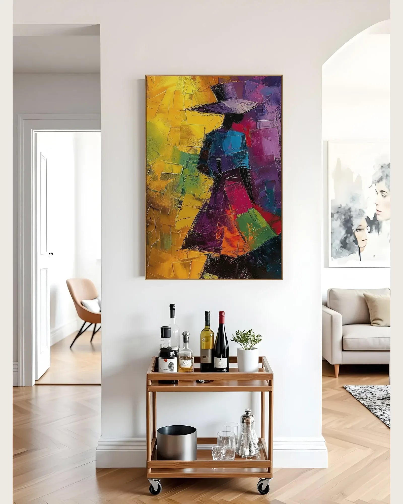 Colorful Large Art On Canvas for Living Room No.061