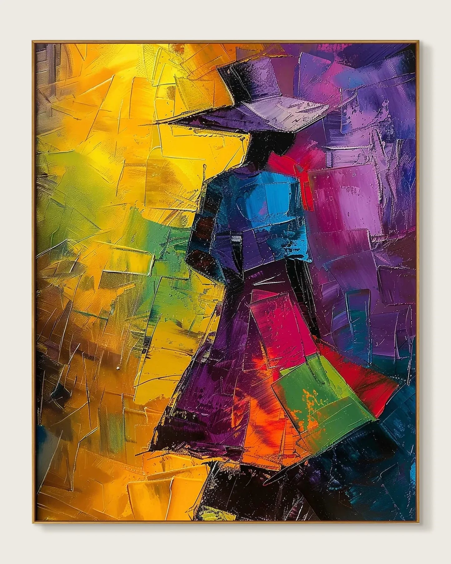Colorful Large Art On Canvas for Living Room No.061