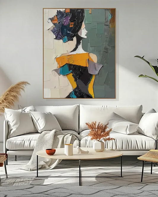 Colorful Large Art Wall Painting for Entryway No.070