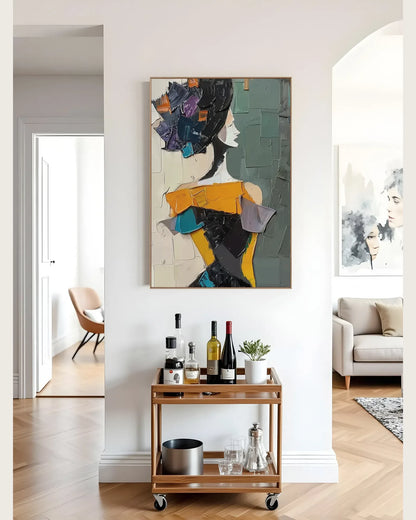 Colorful Large Art Wall Painting for Entryway No.070