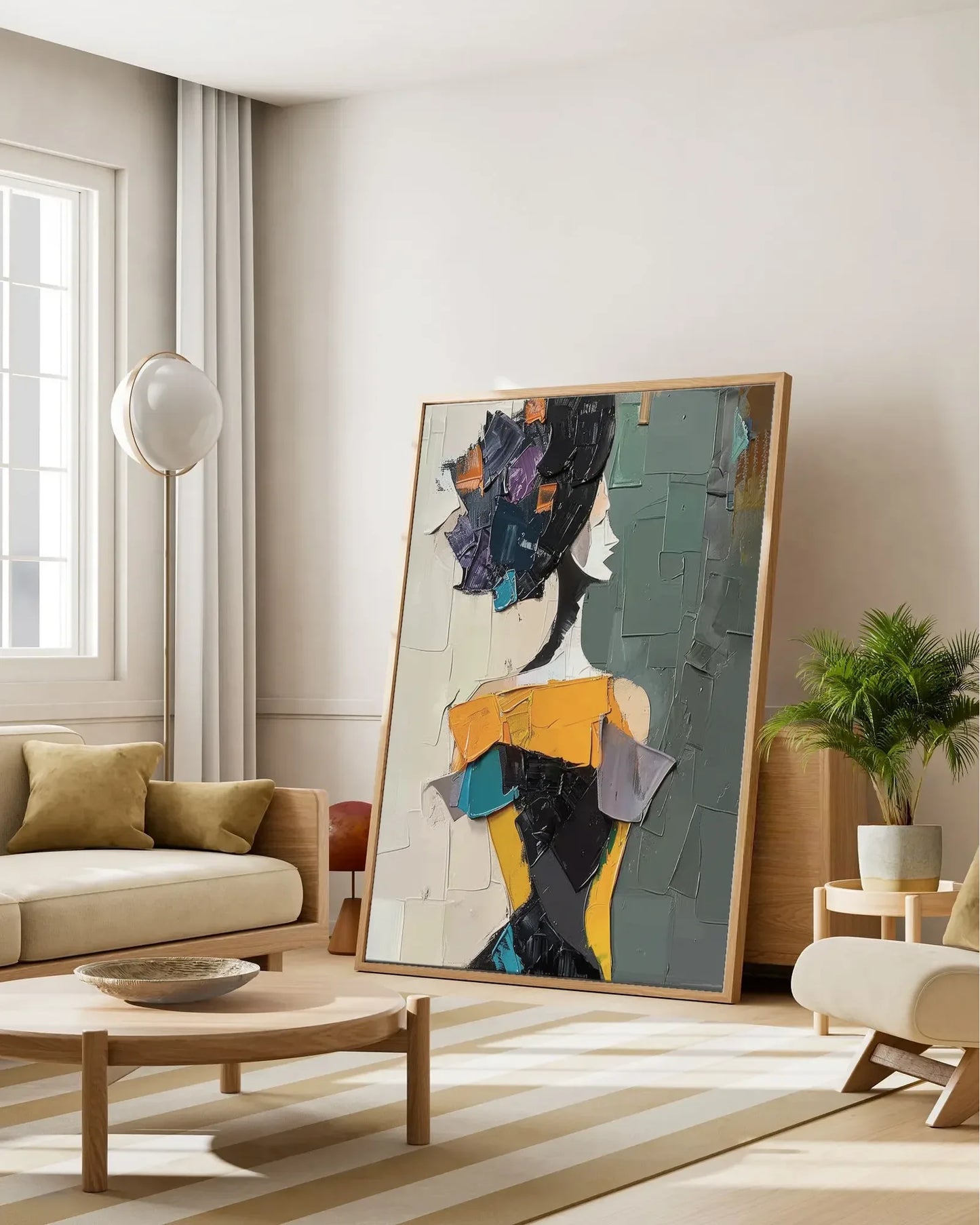 Colorful Large Art Wall Painting for Entryway No.070