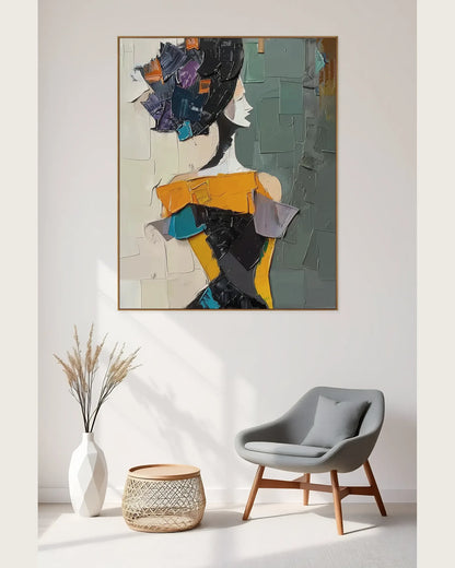 Colorful Large Art Wall Painting for Entryway No.070