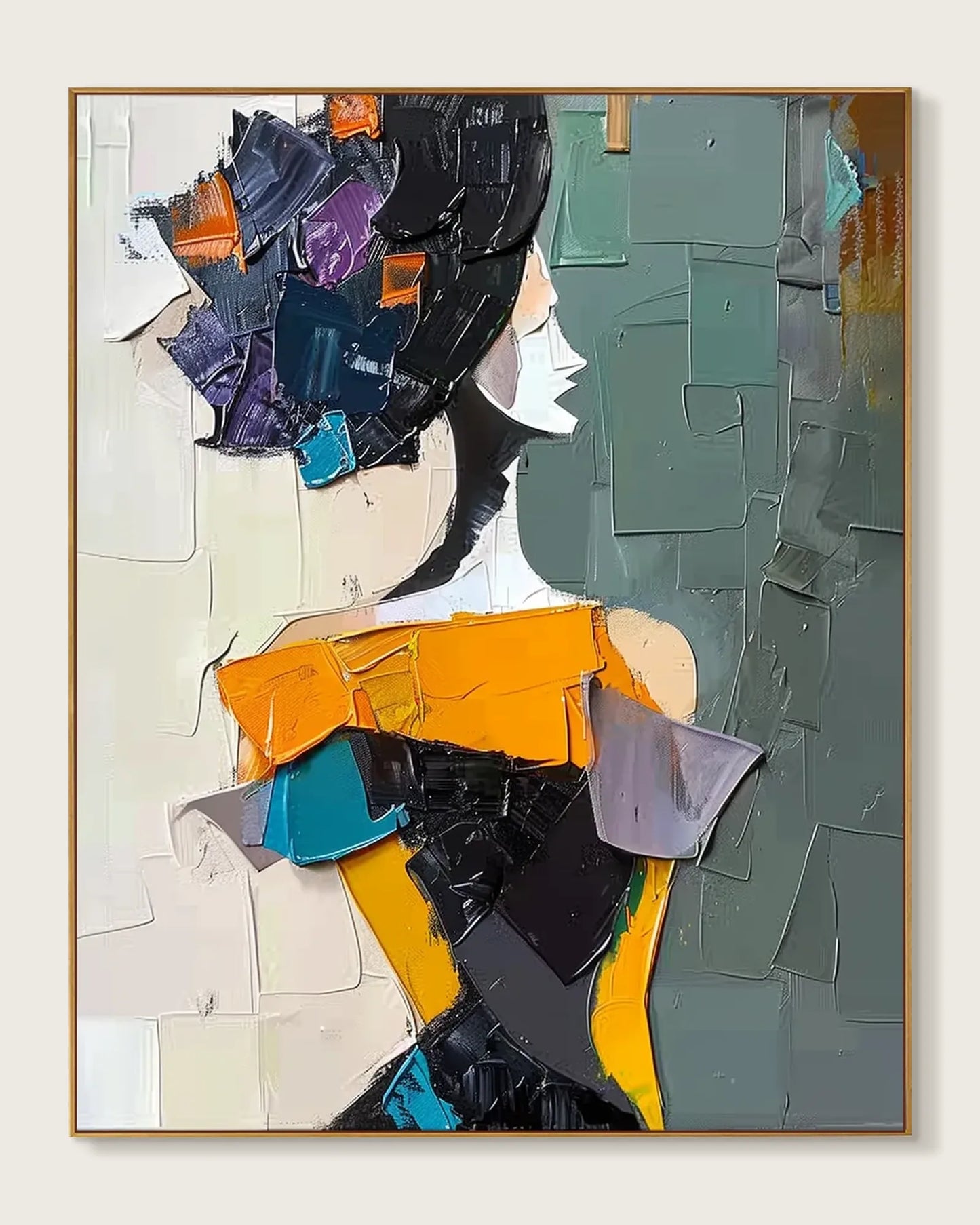 Colorful Large Art Wall Painting for Entryway No.070