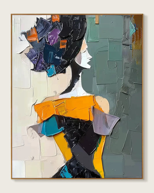 Colorful Large Art Wall Painting for Entryway No.070
