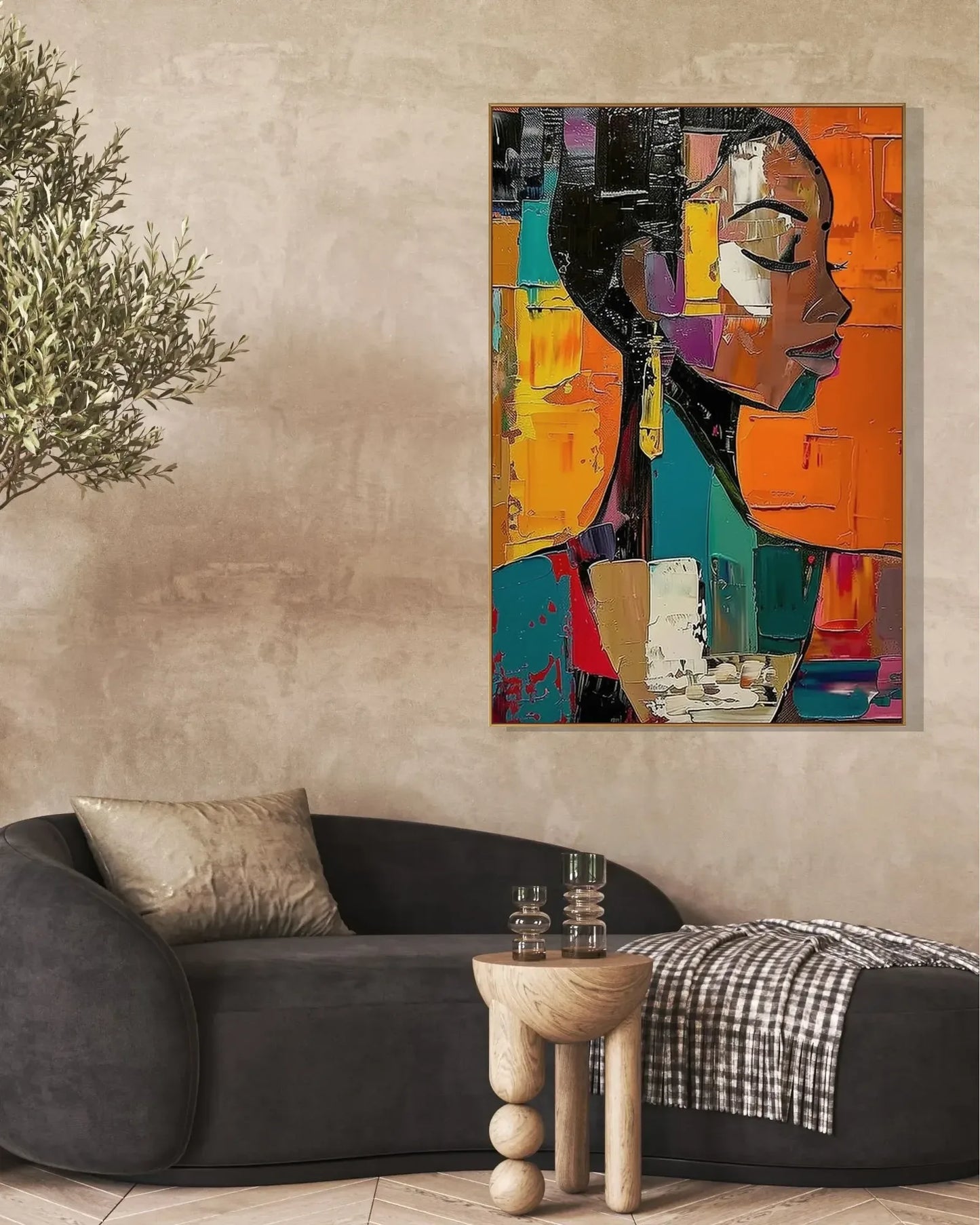 Colorful Large Art for Living Room for Apartment No.057