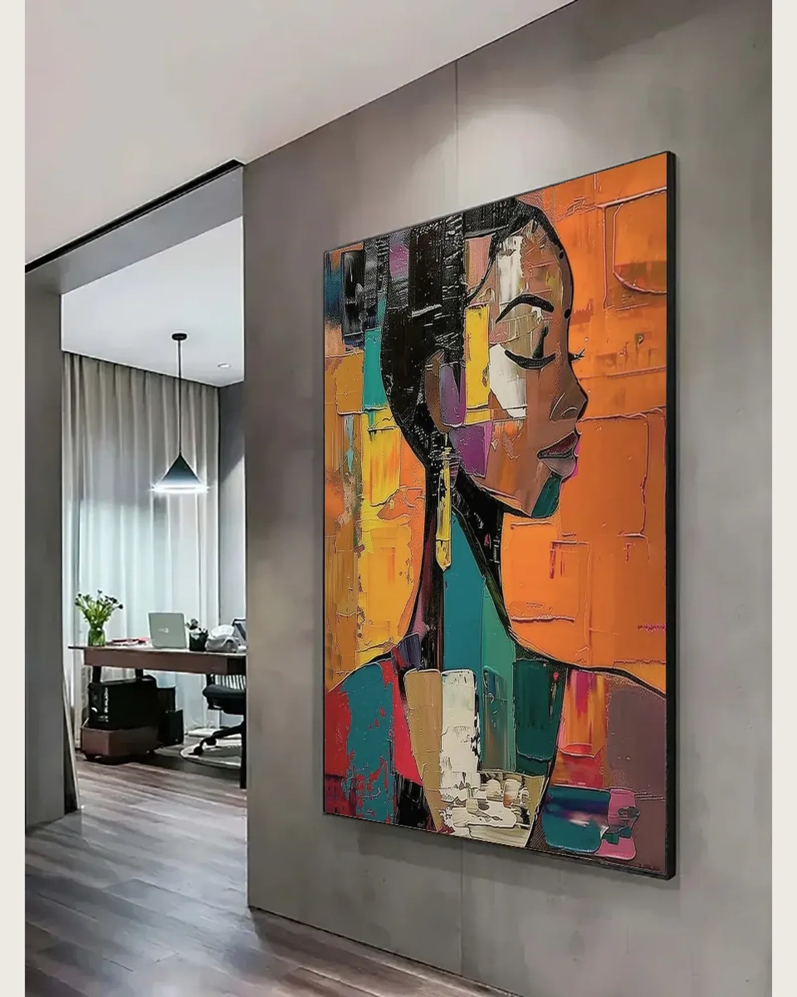 Colorful Large Art for Living Room for Apartment No.057