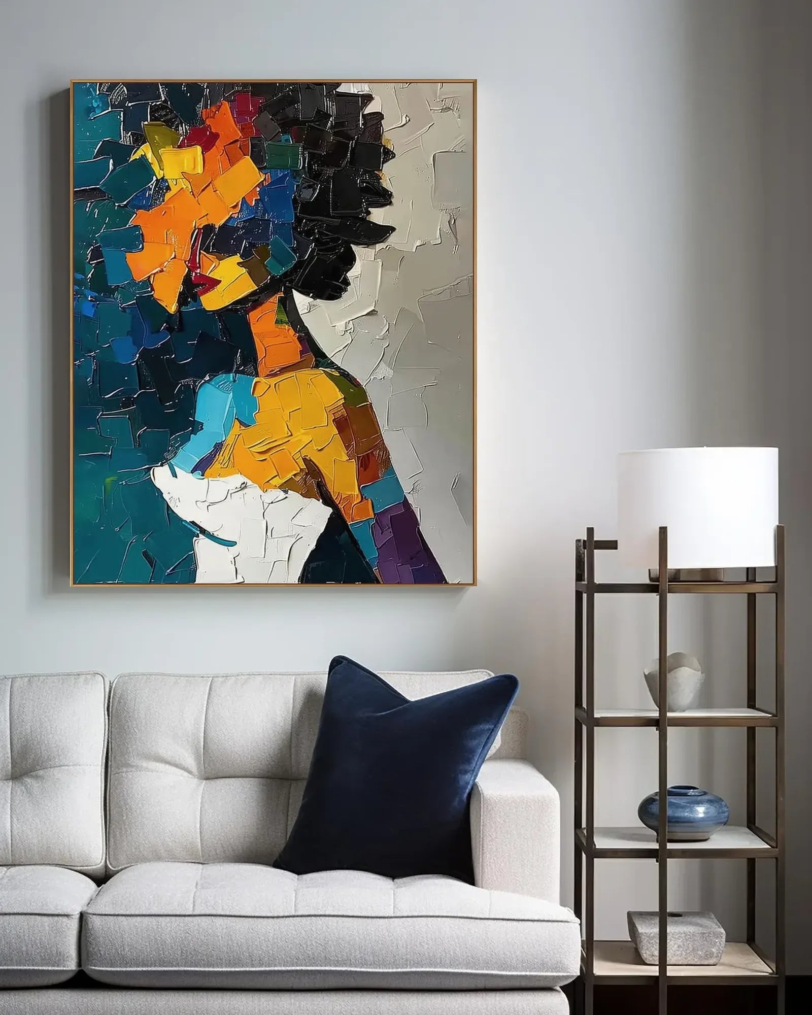 Colorful Large Canvas Artwork for Bedroom No.066