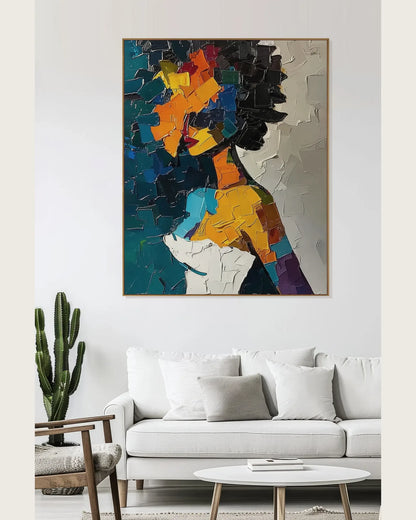 Colorful Large Canvas Artwork for Bedroom No.066
