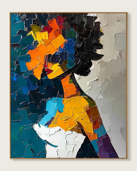 Colorful Large Canvas Artwork for Bedroom No.066