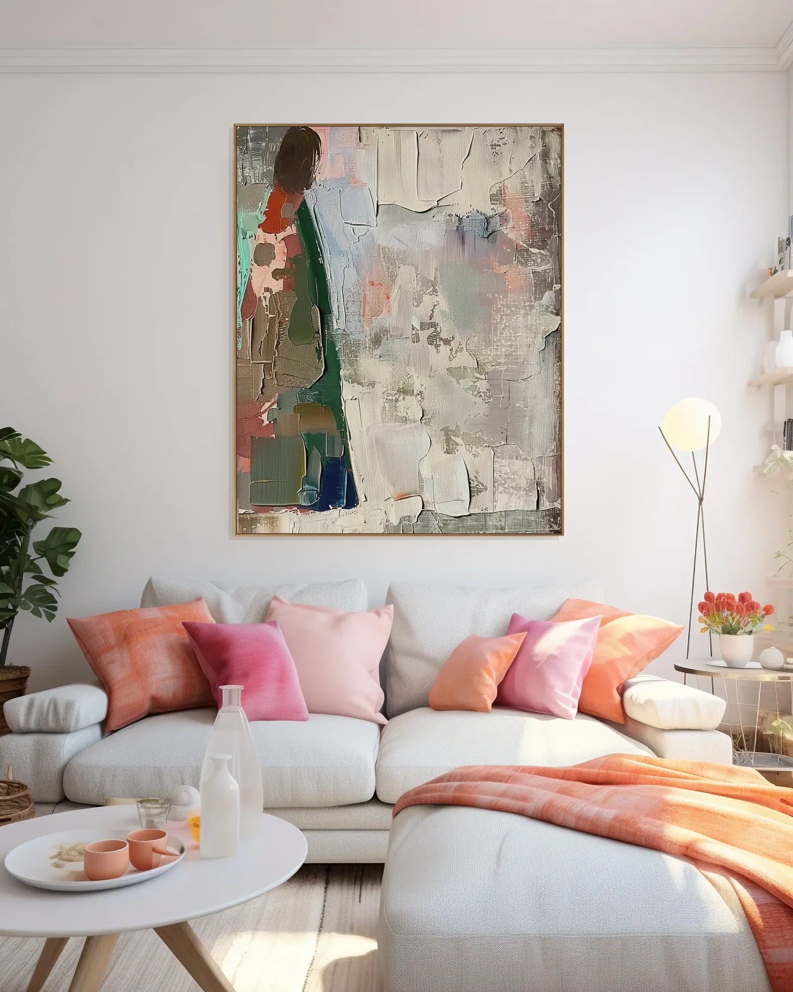 Colorful Large Canvas Painting for Living Room No.064