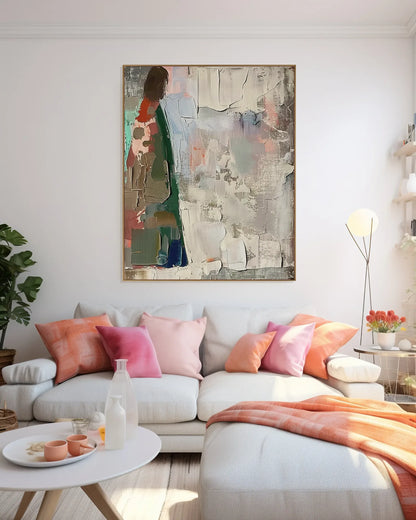 Colorful Large Canvas Painting for Living Room No.064
