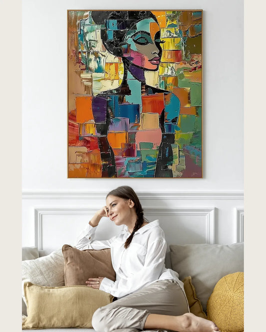 Colorful Large Contemporary Art for Dining Room No.067