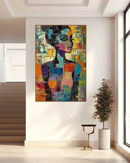 Colorful Large Contemporary Art for Dining Room No.067