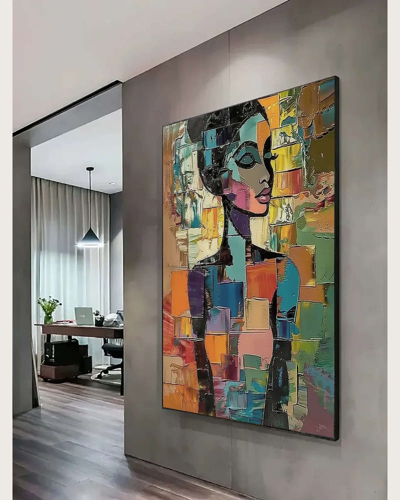 Colorful Large Contemporary Art for Dining Room No.067