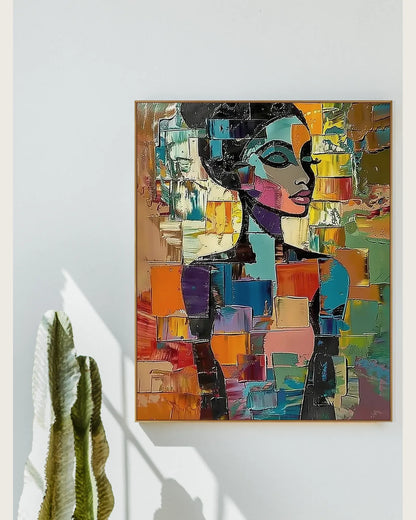 Colorful Large Contemporary Art for Dining Room No.067