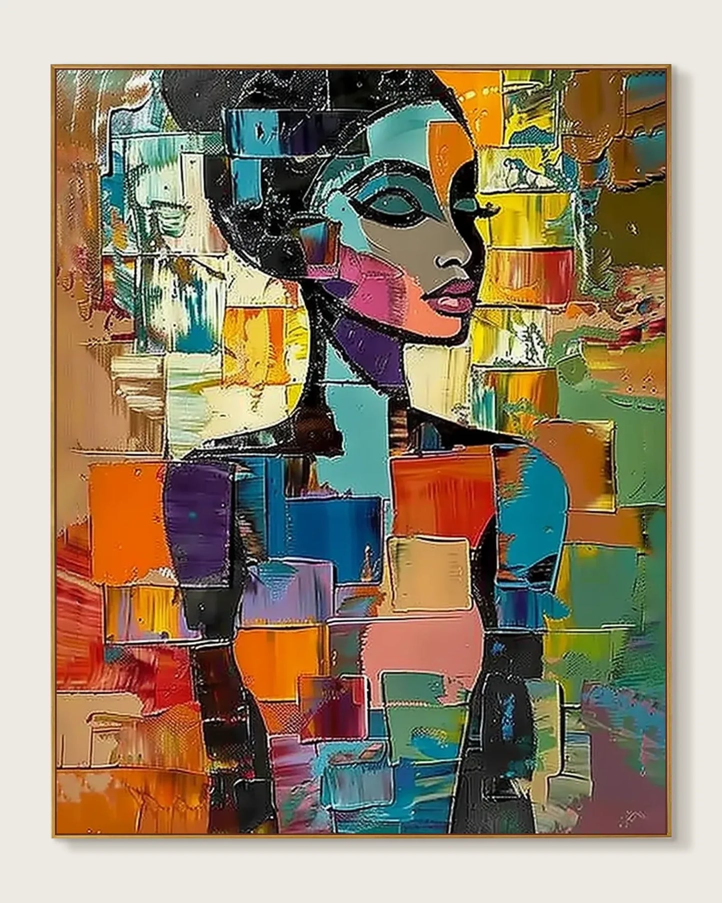 Colorful Large Contemporary Art for Dining Room No.067