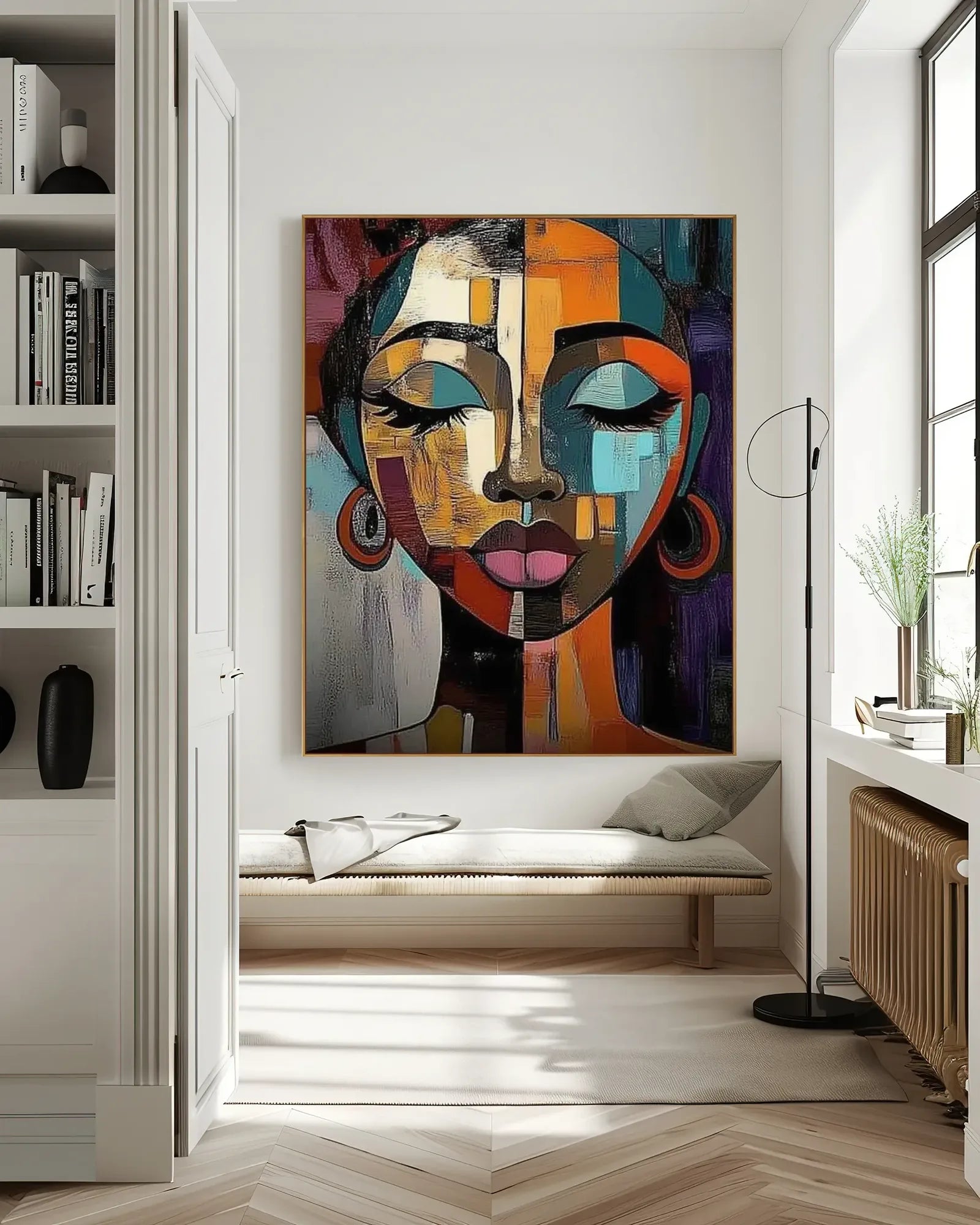 Colorful Large Painting On Canvas for Luxury Interiors No.060