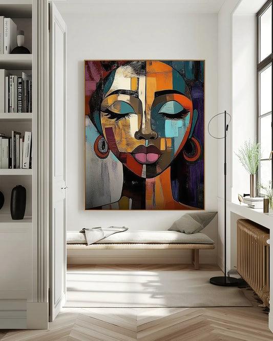 Colorful Large Painting On Canvas for Luxury Interiors No.060