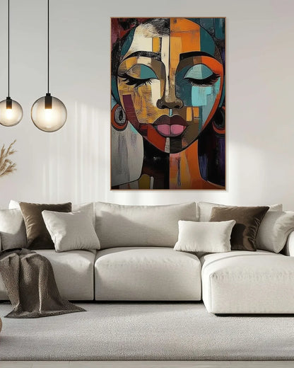 Colorful Large Painting On Canvas for Luxury Interiors No.060