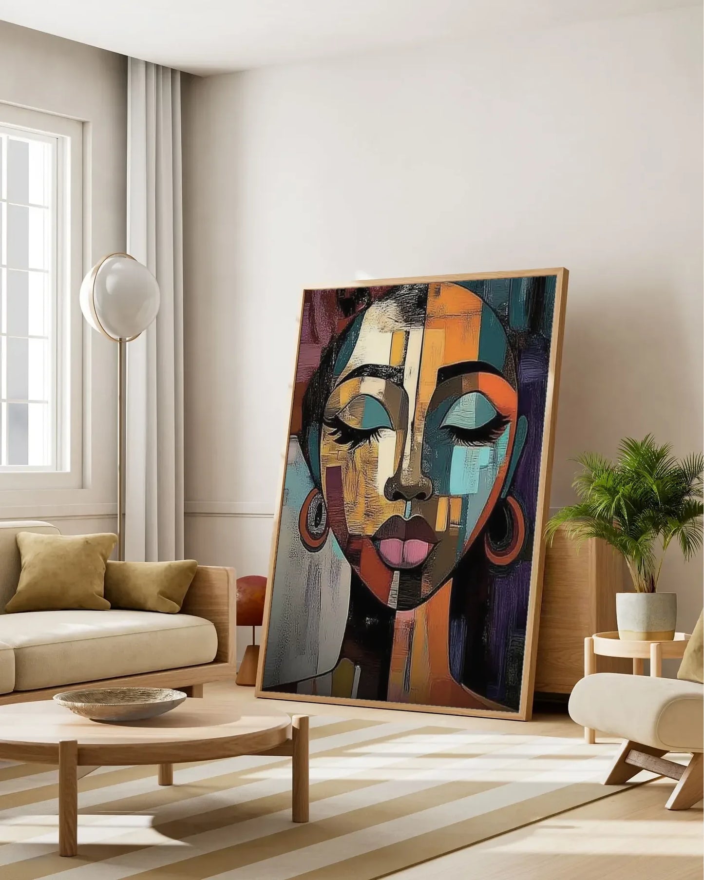 Colorful Large Painting On Canvas for Luxury Interiors No.060
