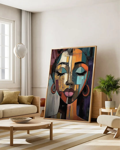 Colorful Large Painting On Canvas for Luxury Interiors No.060