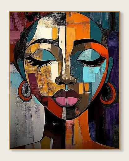 Colorful Large Painting On Canvas for Luxury Interiors No.060