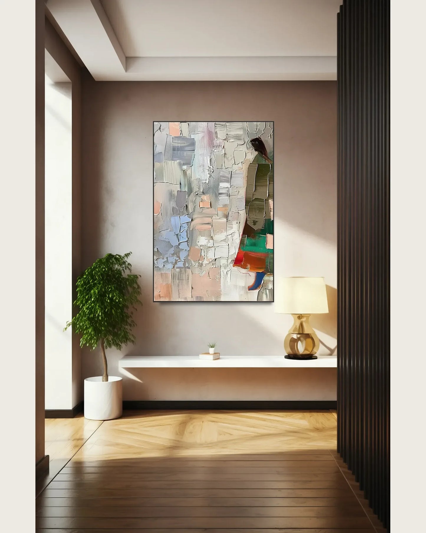 Colorful Large Statement Artwork for Dining Room No.068