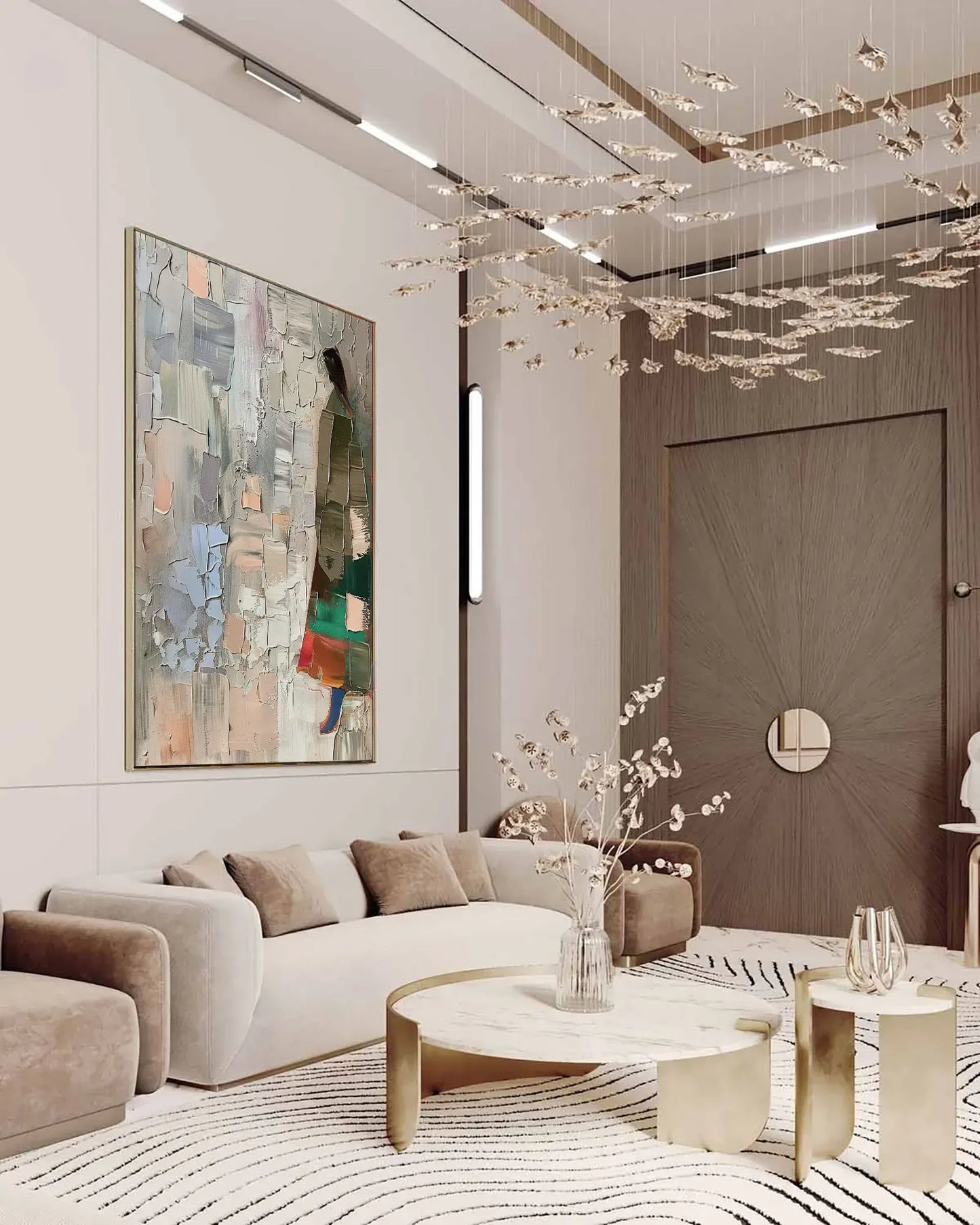 Colorful Large Statement Artwork for Dining Room No.068