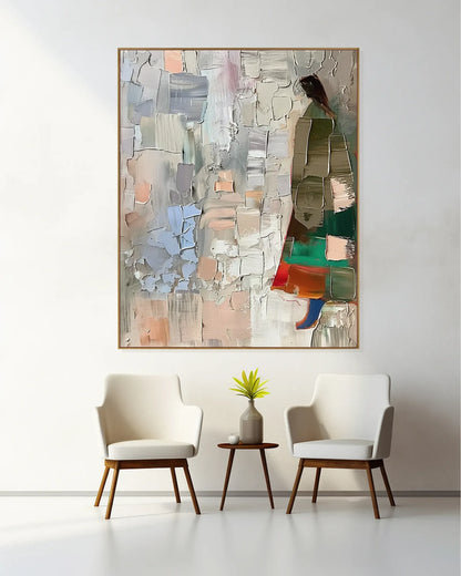 Colorful Large Statement Artwork for Dining Room No.068
