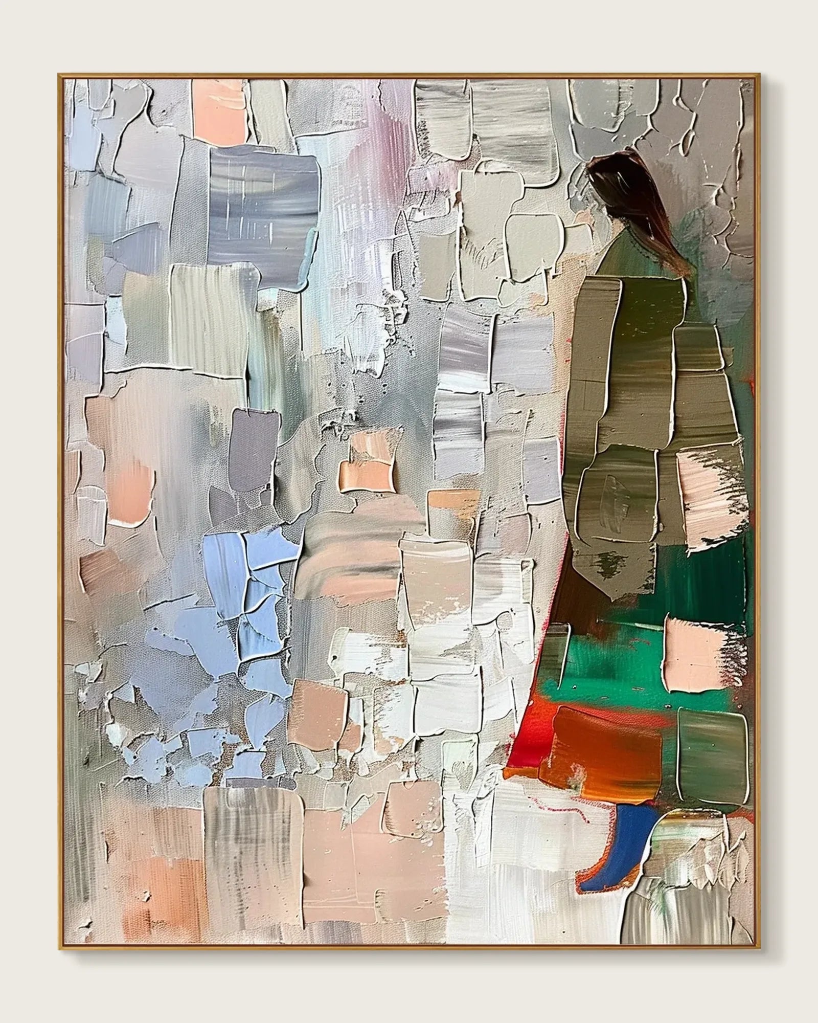 Colorful Large Statement Artwork for Dining Room No.068